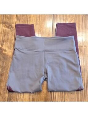 Powerhold by Fabletics Purple and Gray Athletic Capri Size Small